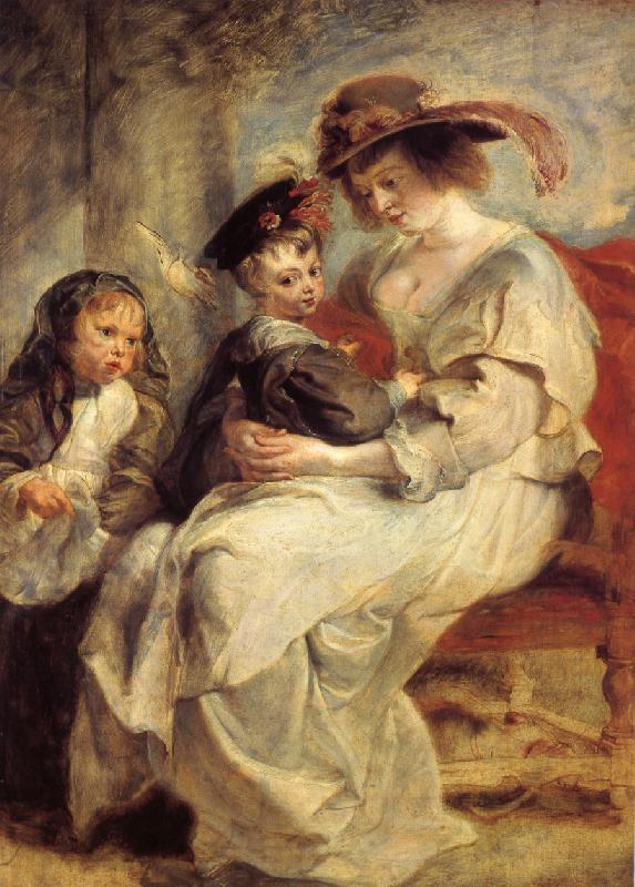 Peter Paul Rubens Helen and her children oil painting image